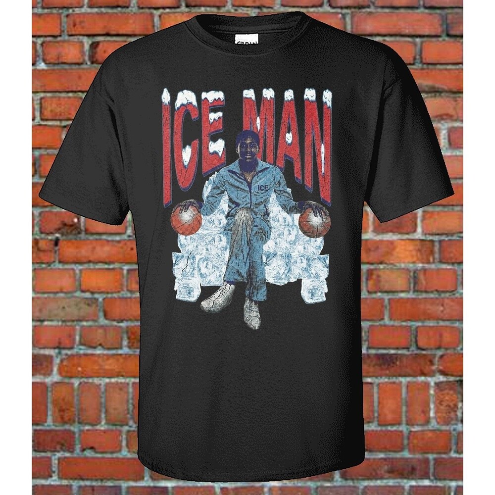 Vintage George G. Iceman San Antonio Basketball Retro Graphic T-Shirt